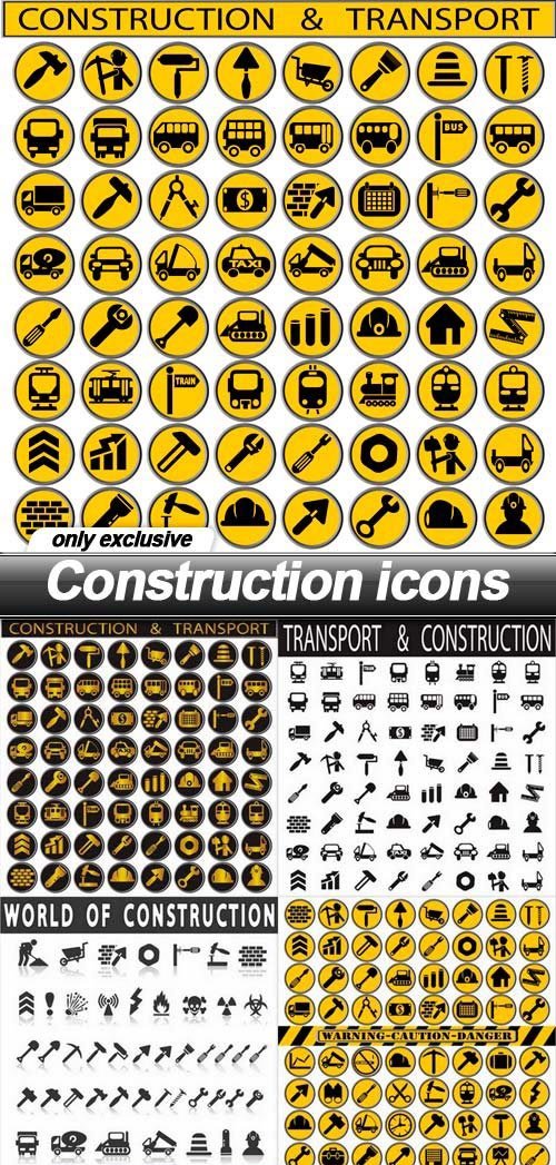 Construction icons - 10 EPS