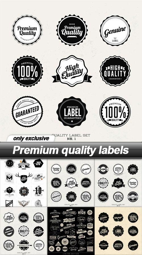 Premium quality labels - 15 EPS
