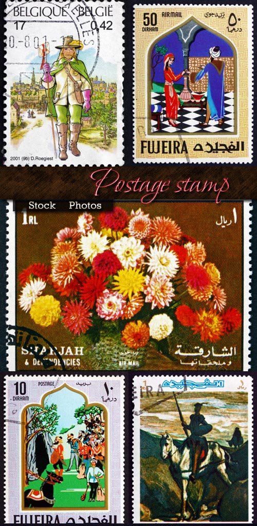 Stamps of different cities