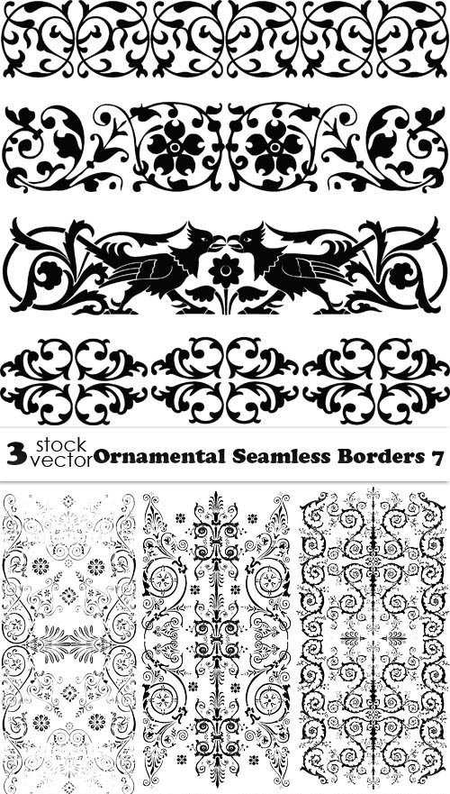 Vectors - Ornamental Seamless Borders 7