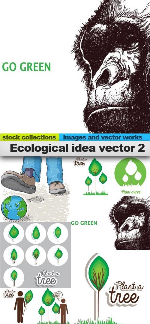 Ecological idea vector 2, 15 x EPS