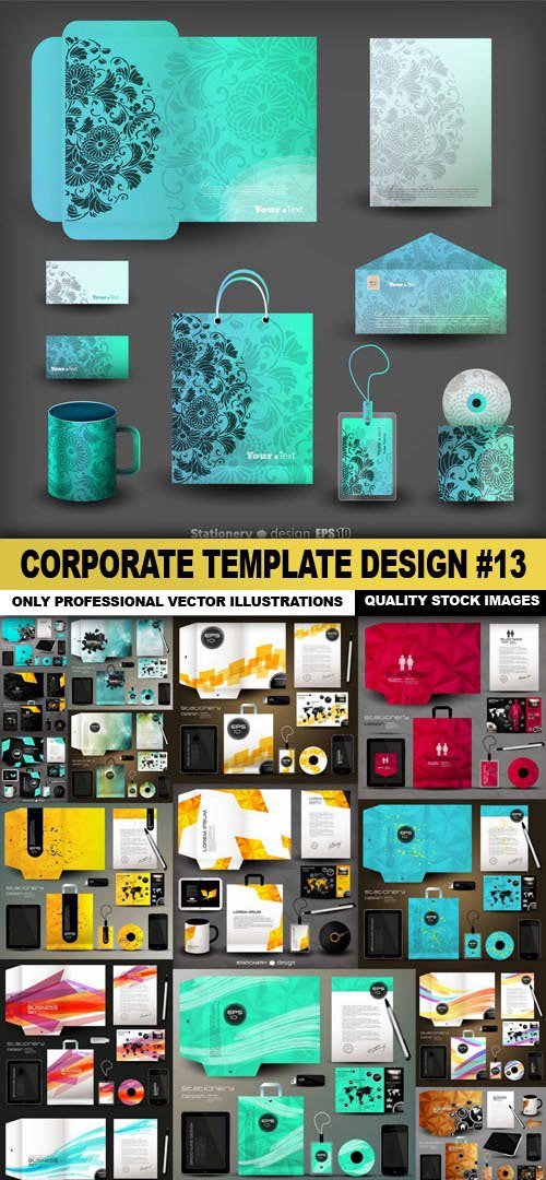 Corporate Template Design #13 - 20 Vector