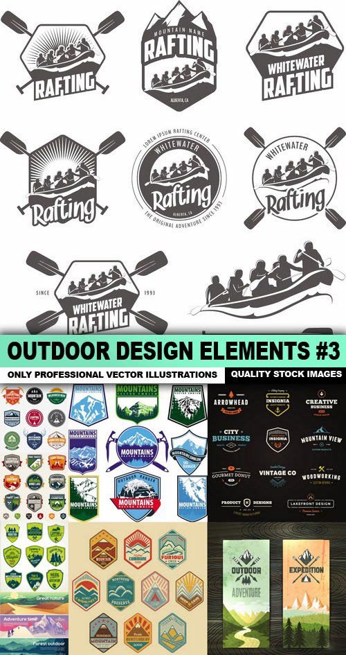 Outdoor Design Elements #3 - 15 Vector