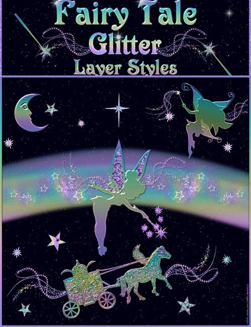 BLING! GLAMOUR GLITTER-Fairy Tale Layer Styles with Bonus