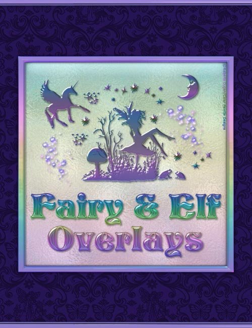 Design Resource: Fairy & Elf Transparent Seamless Overlays