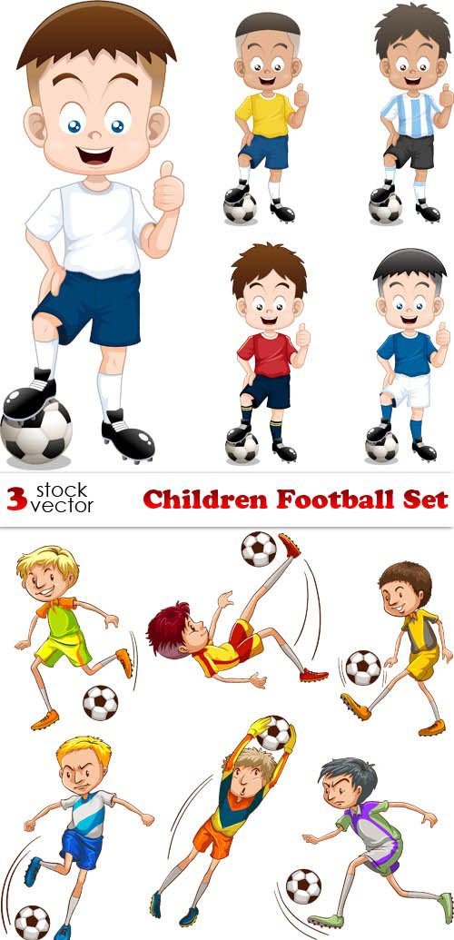 Vectors - Children Football Set