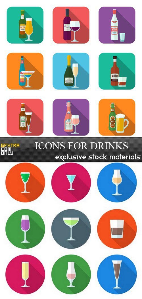 Icons for drinks