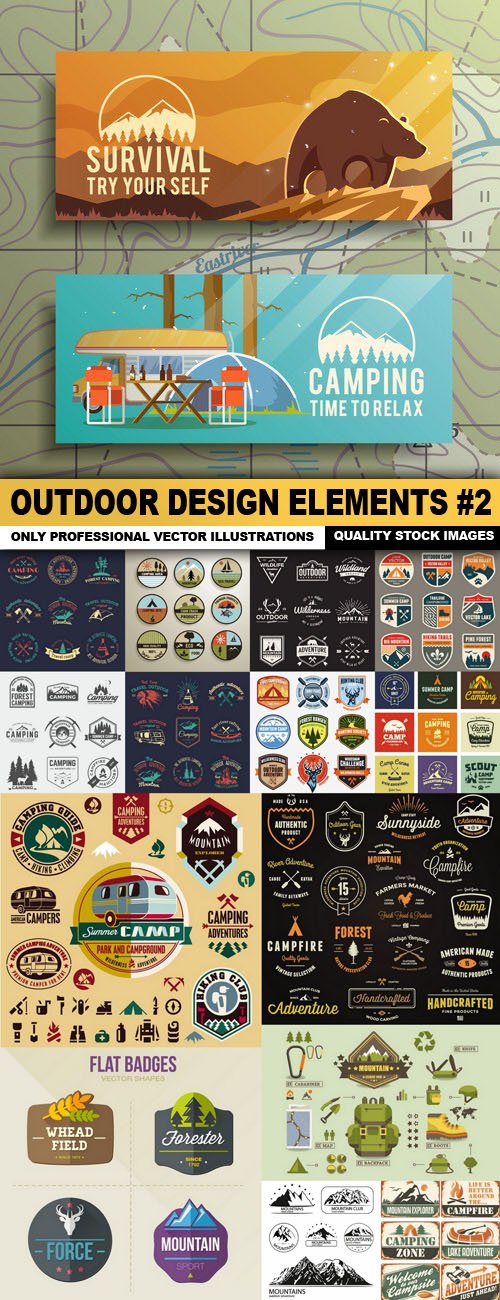 Outdoor Design Elements #2 - 15 Vector
