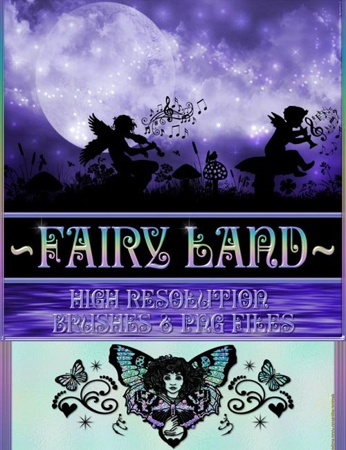 Fairy Land Brushes and Png Files Pack