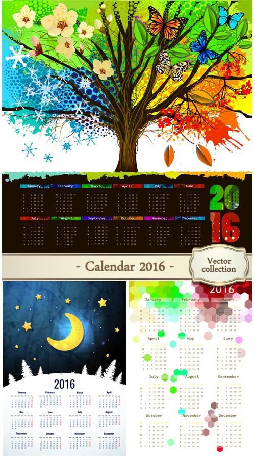 Calendar 2016 year design