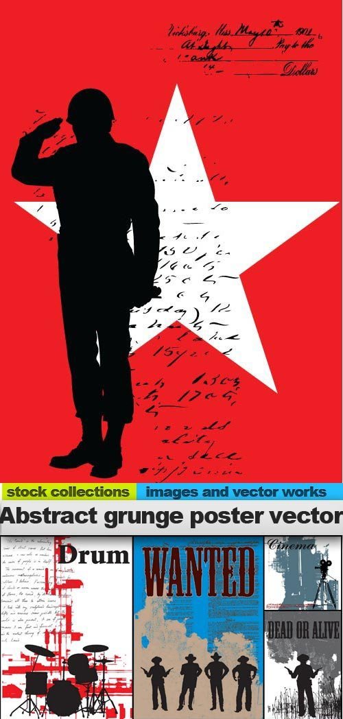 Abstract grunge poster vector, 15 x EPS