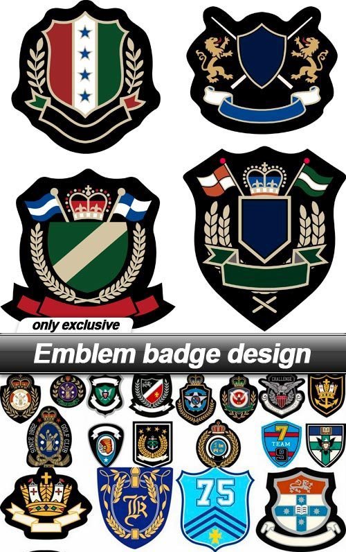 Emblem badge design - 15 EPS