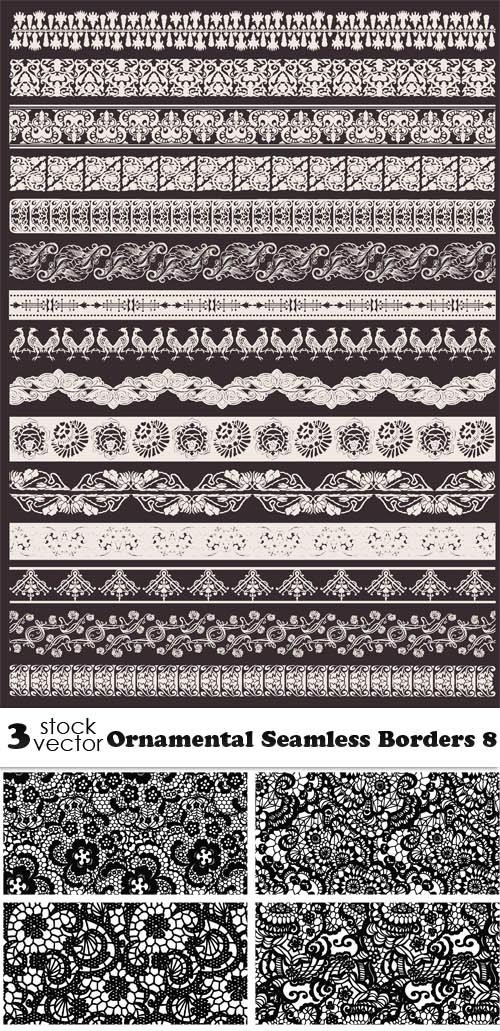Vectors - Ornamental Seamless Borders 8