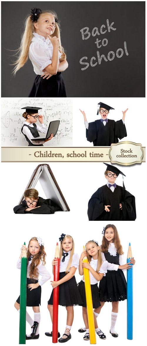 Children, school time - Stock photo 