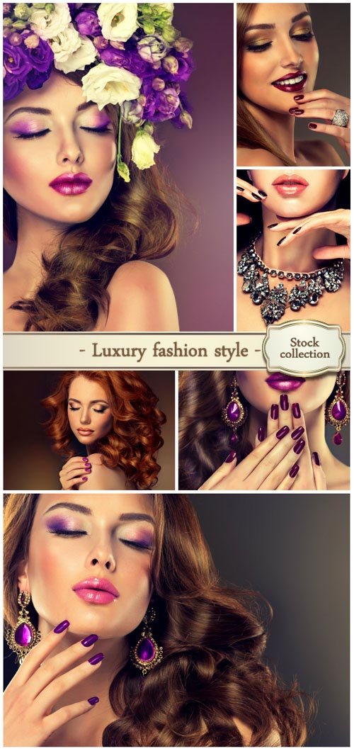 Luxury fashion style, nails manicure, cosmetics, make-up