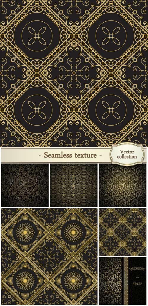 Seamless texture with vintage geometric ornament