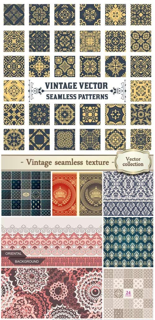 Vintage vector seamless texture