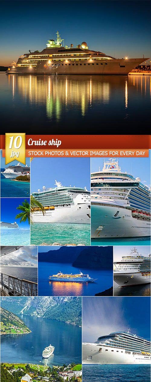 Cruise ship, 10 x UHQ JPEG