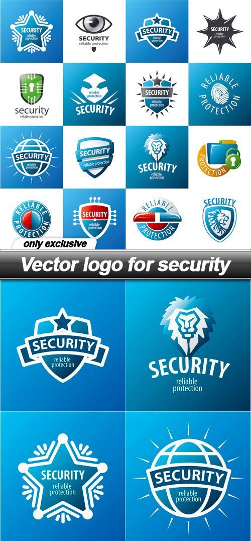 Vector logo for security - 9 EPS