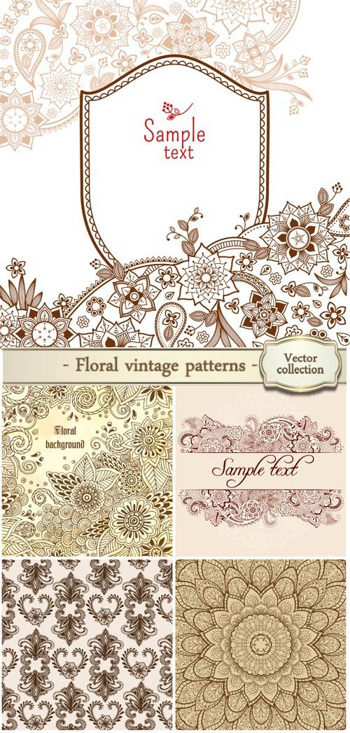 Floral vintage patterns