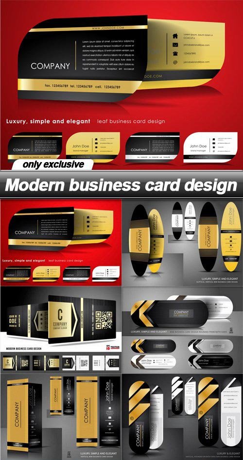 Modern business card design - 10 EPS