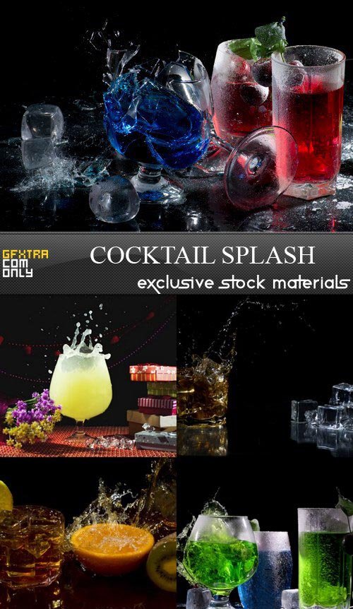 Cocktail splash - 5 UHQ JPEG