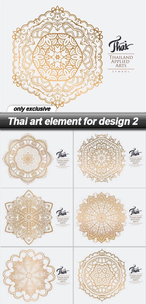 Thai art element for design 2 - 9 EPS