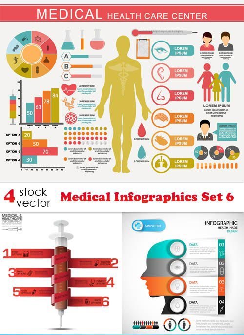 Vectors - Medical Infographics Set 6