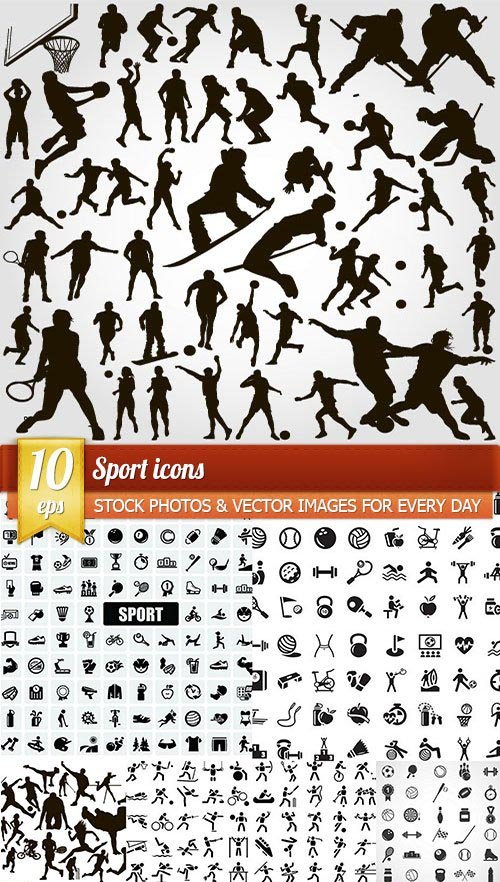 Sport icons, 10 x EPS