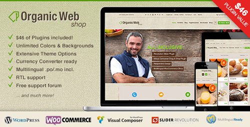 ThemeForest - Organic Web Shop v1.5.1 - A Responsive WooCommerce Theme
