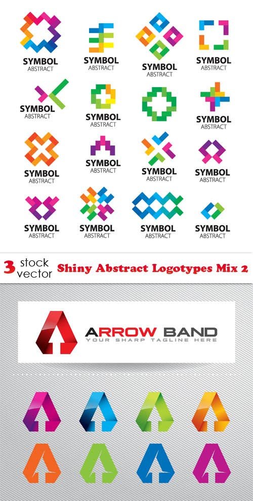 Vectors - Shiny Abstract Logotypes Mix 2