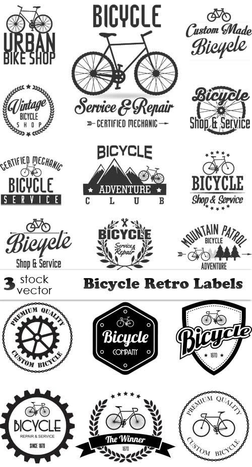 Vectors - Bicycle Retro Labels