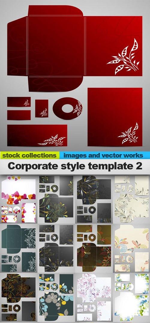Corporate style template 2, 25 x EPS