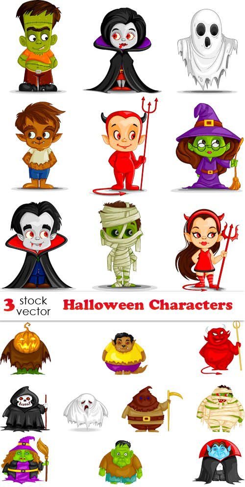 Vectors - Halloween Characters