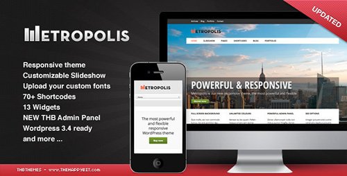 ThemeForest - Metropolis v1.1.8 - Responsive WordPress theme