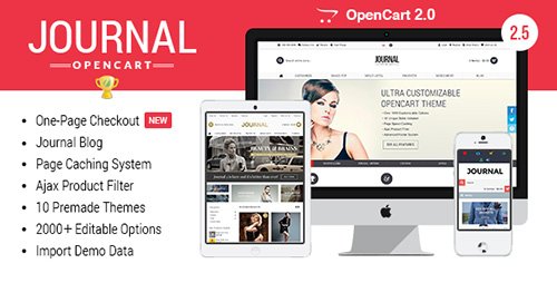 ThemeForest - Journal v2.5.3 - Advanced Opencart Theme