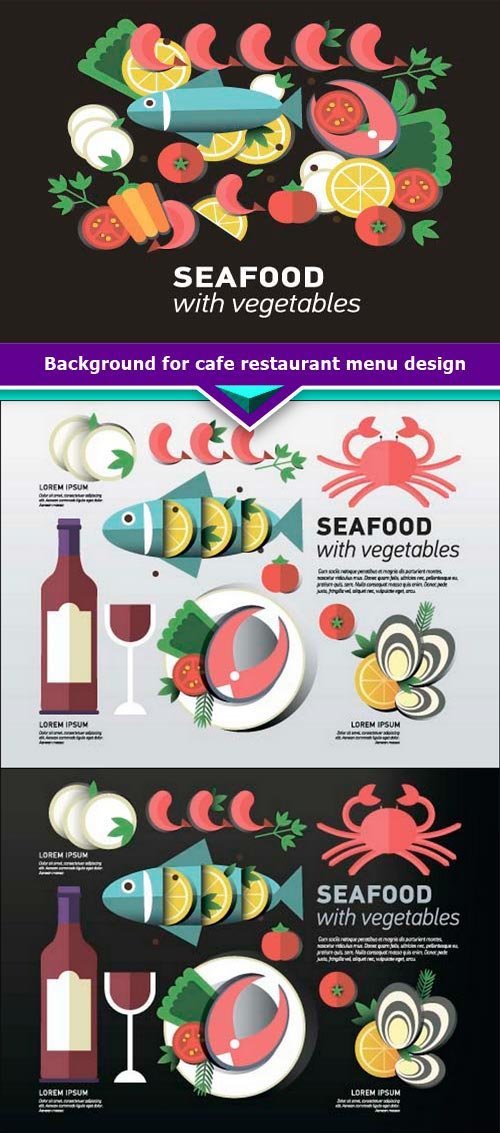 Background for cafe restaurant menu design vector illustration 6x EPS