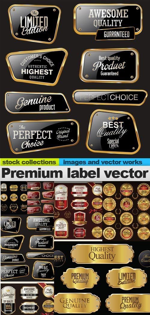 Premium label vector, 10 x EPS