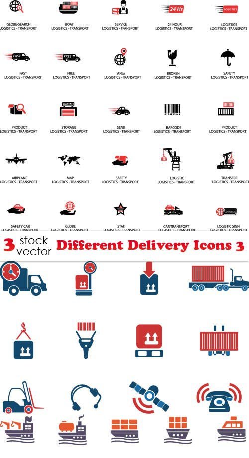 Vectors - Different Delivery Icons 3