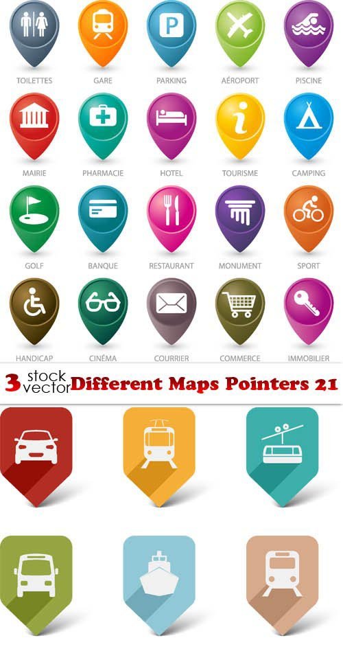 Vectors - Different Maps Pointers 21