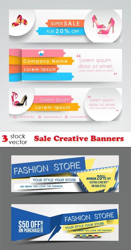 Vectors - Sale Creative Banners