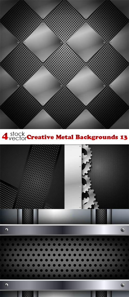 Vectors - Creative Metal Backgrounds 13