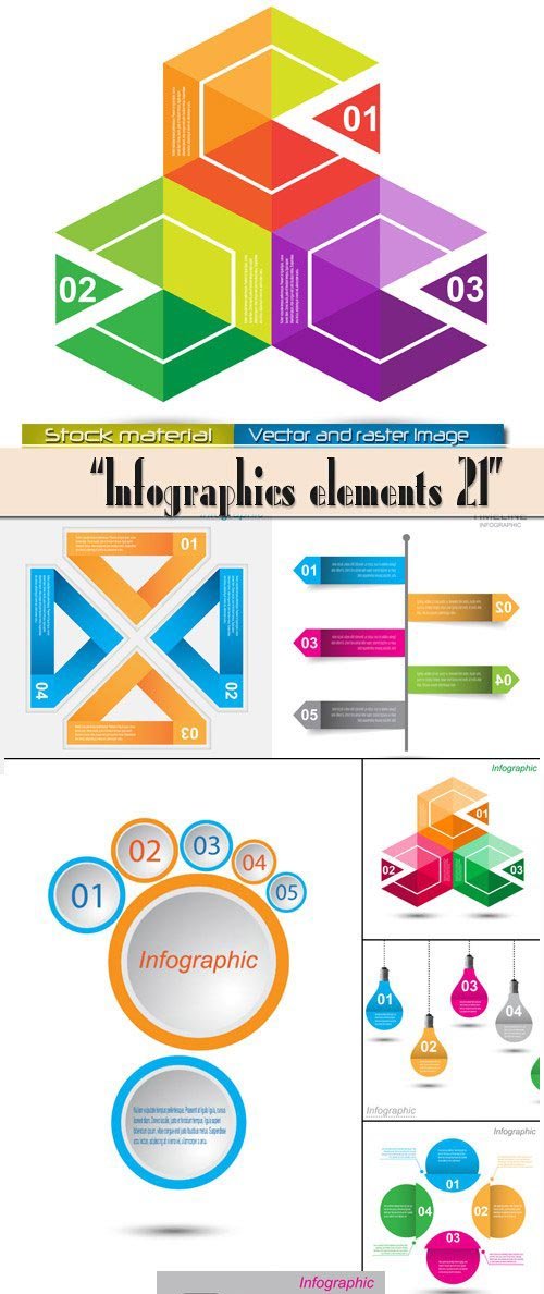 Infographics elements in Vector 21