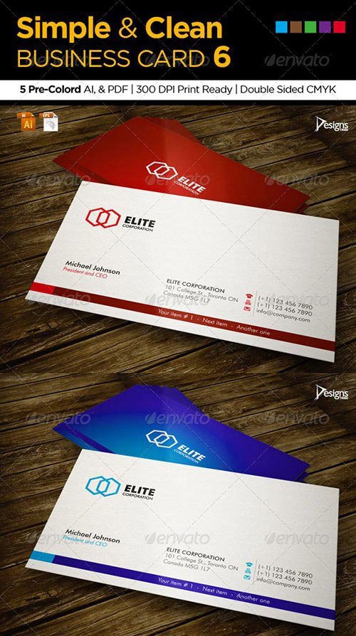 GraphicRiver - Simple and Clean Business Card 6