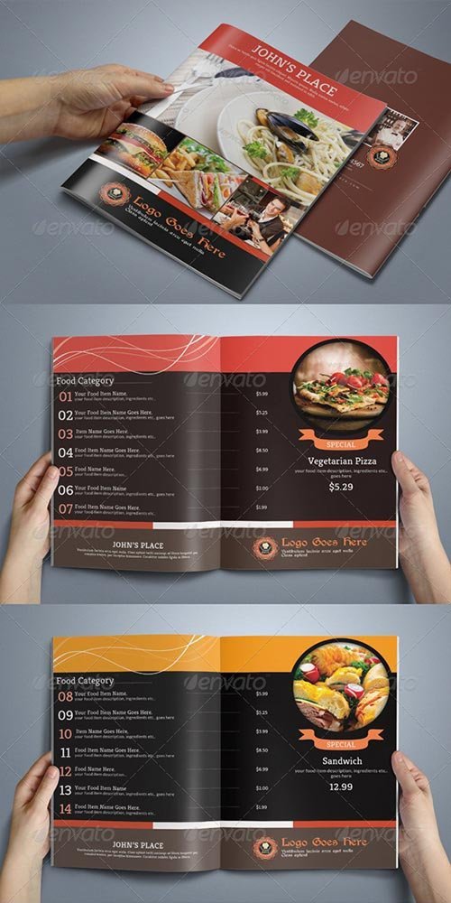 GraphicRiver - 8 Pages Food Menu