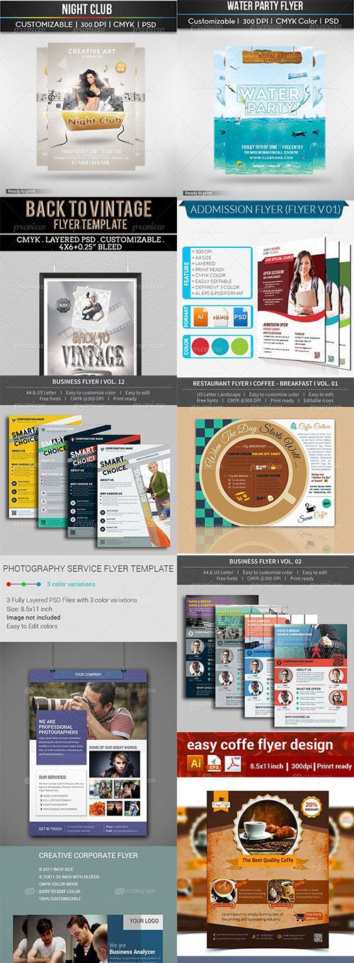 The Ultimate Print Templates Bundle with 130 Items