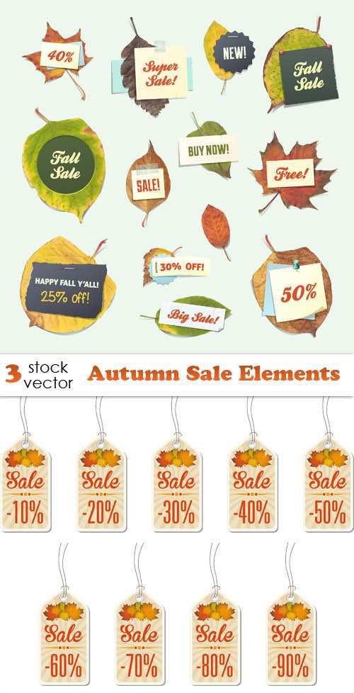Vectors - Autumn Sale Elements