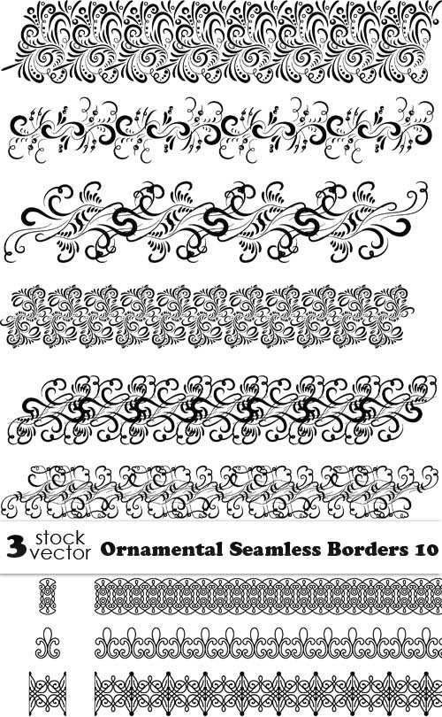 Vectors - Ornamental Seamless Borders 10