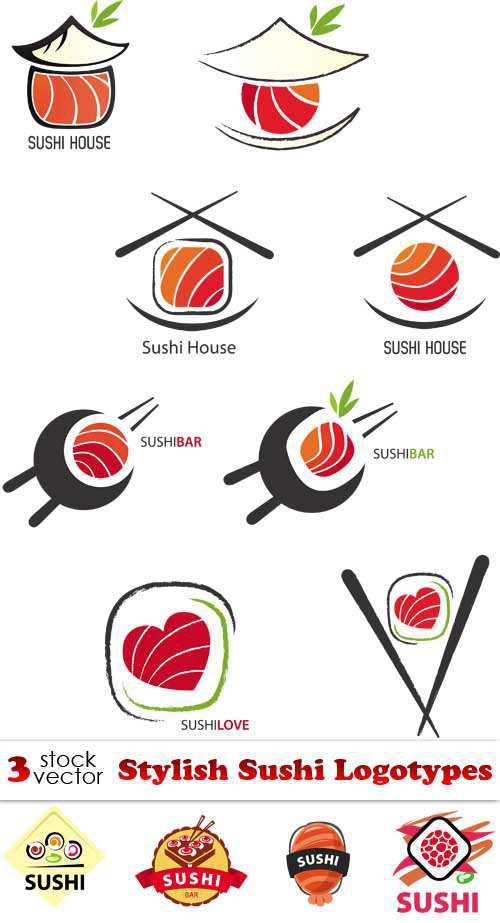 Vectors - Stylish Sushi Logotypes