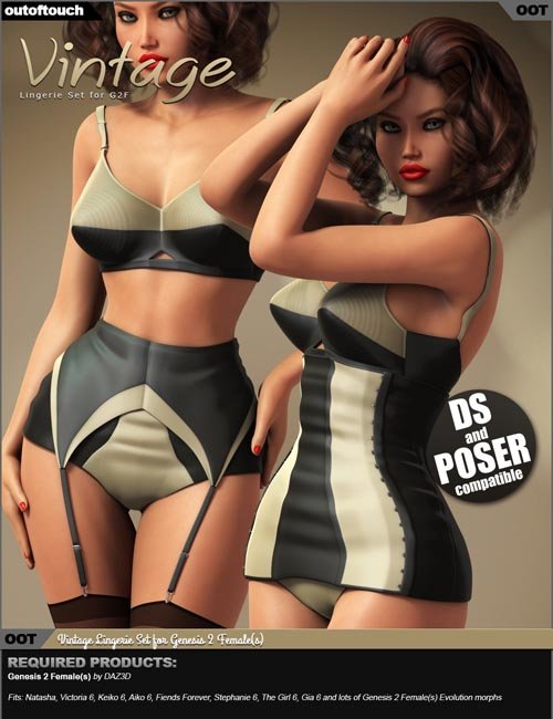 Vintage Lingerie for Genesis 2 Female(s)